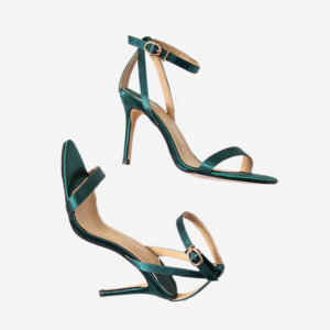 Buty w kolorze szmaragdowej zieleni